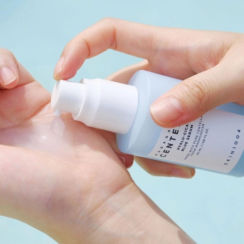 Хидратиращ серум с хиалуронова киселина и центела SKIN1004 Hyalu-Cica Blue Serum 30 ml — 3