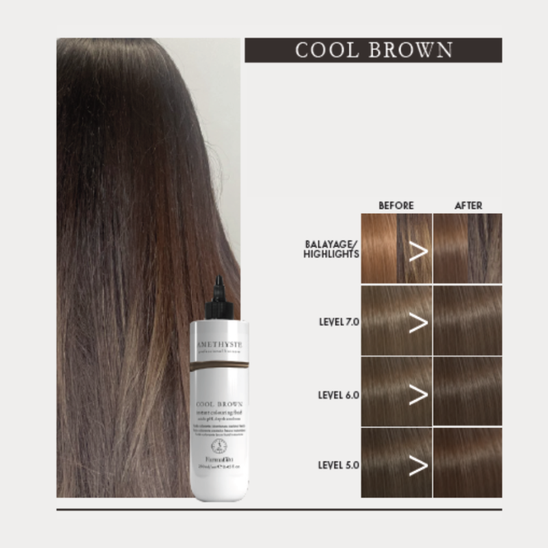 Farmavita Amethyste Instant Colouring Fluid Cool Brown 250 ml — 2