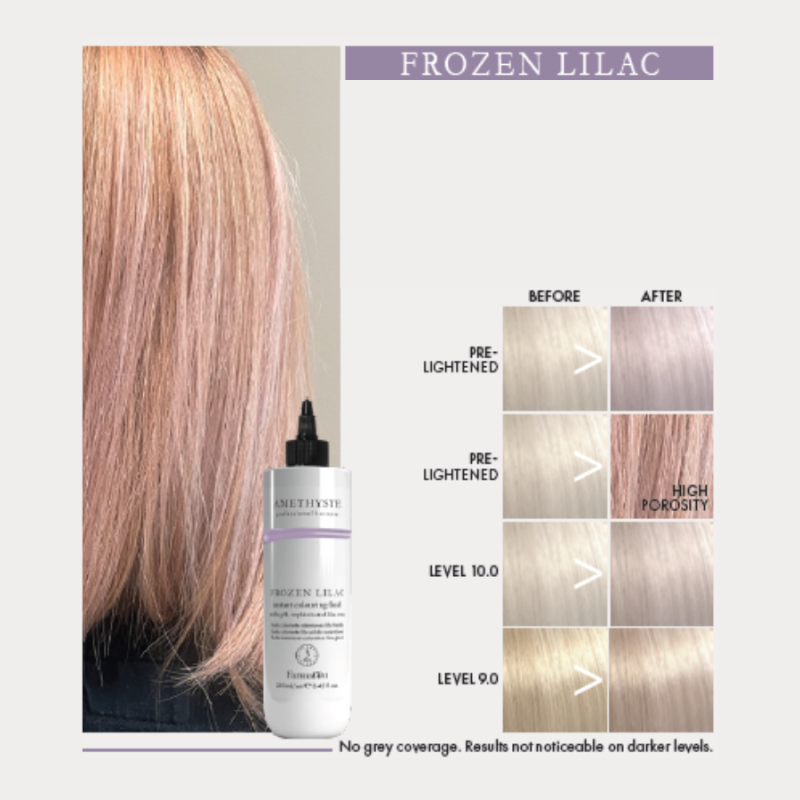 Оцветяващ флуид за коса Farmavita Amethyste Instant Colouring Fluid Frozen Lilac 250 ml — 2