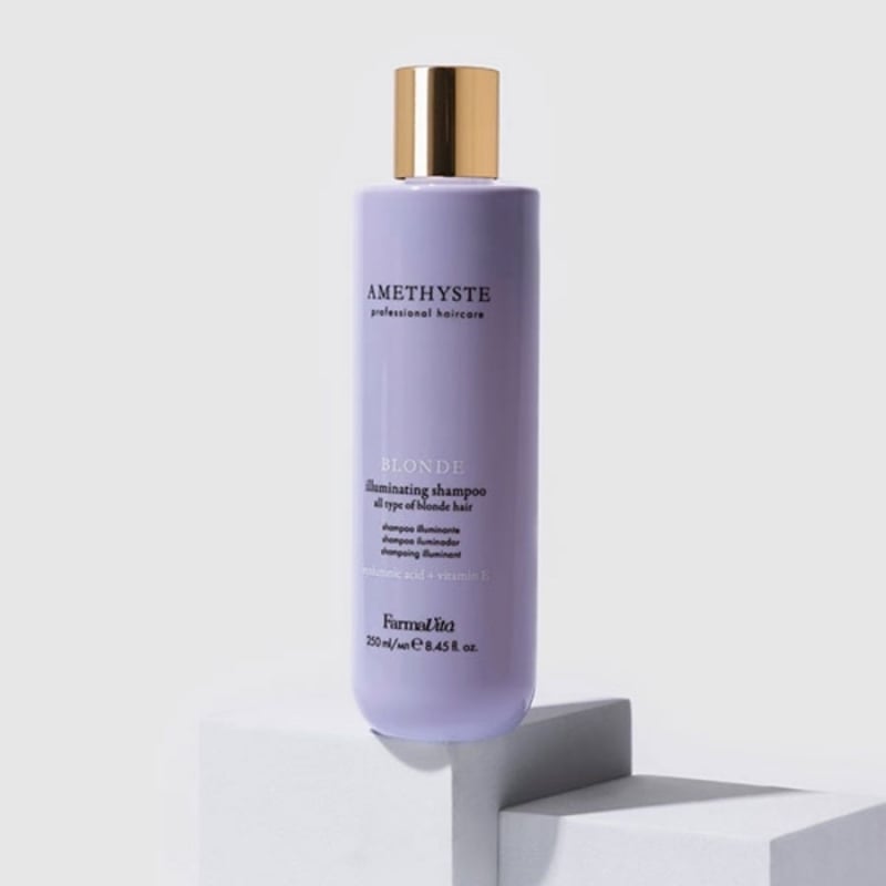 Матиращ шампоан против жълти оттенъци Farmavita Amethyste Cool Blonde Silver Shampoo 250 ml — 2