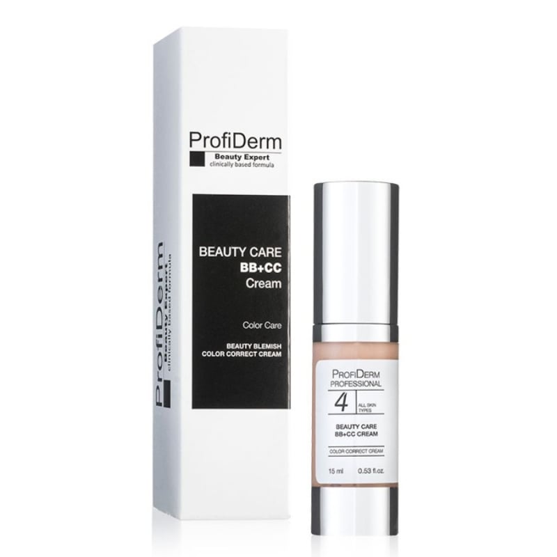Мултифункционален луксозен BB/CC крем Profiderm BB + CC Cream 15 ml