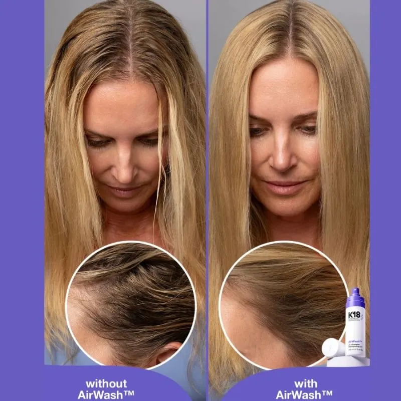 Сух шампоан без аерозол и бели следи K18 AirWash™ Dry Shampoo 118 ml — 3