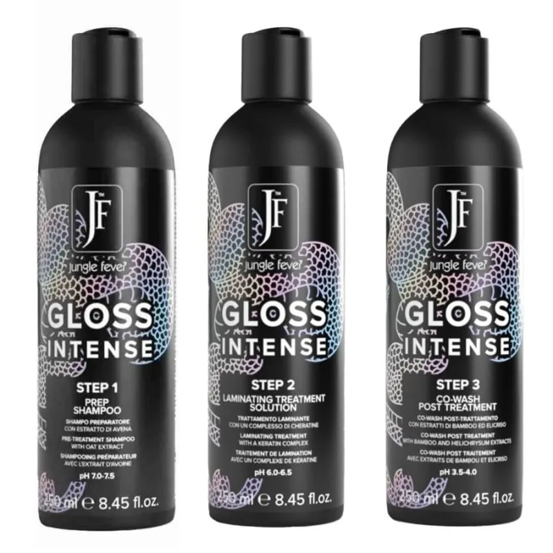 Ламиниращa система за огледален блясък в три стъпки Jungle Fever Gloss Intense 3-Step System