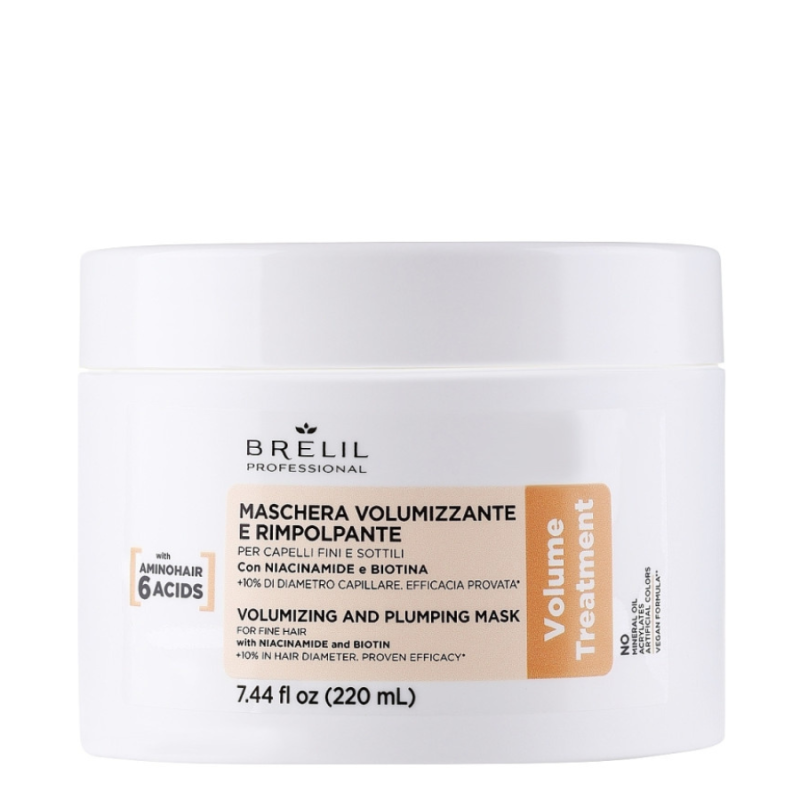 Интензивна маска за плътност и обем на фина коса Brelil Treatment Volume Mask 220 ml