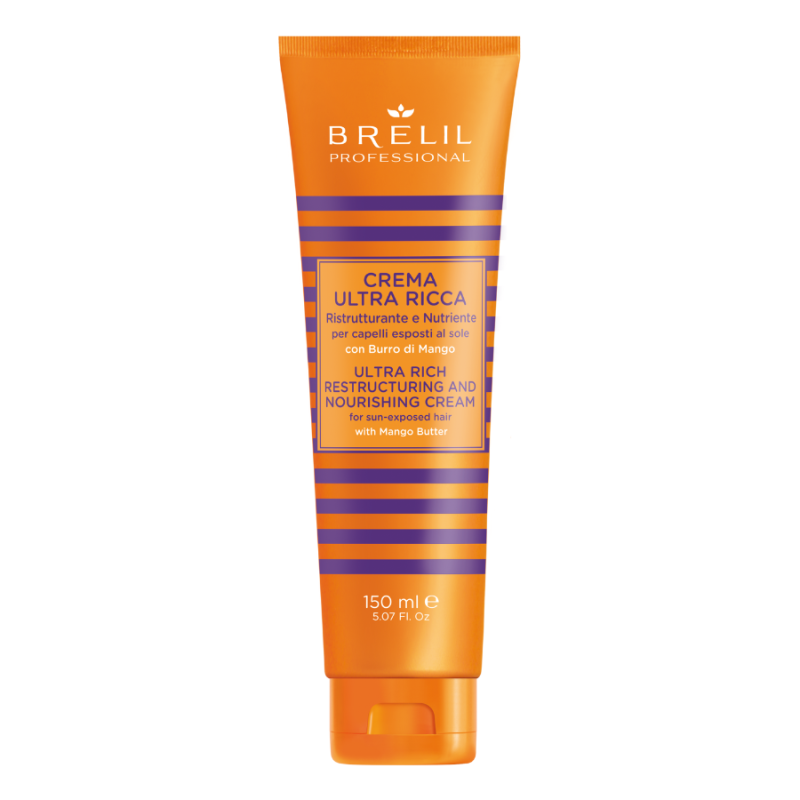Защитен и подхранващ крем за коса, изложена на слънце Brelil Solair Ultra Rich Restructuring and Nourishing Cream 150 ml
