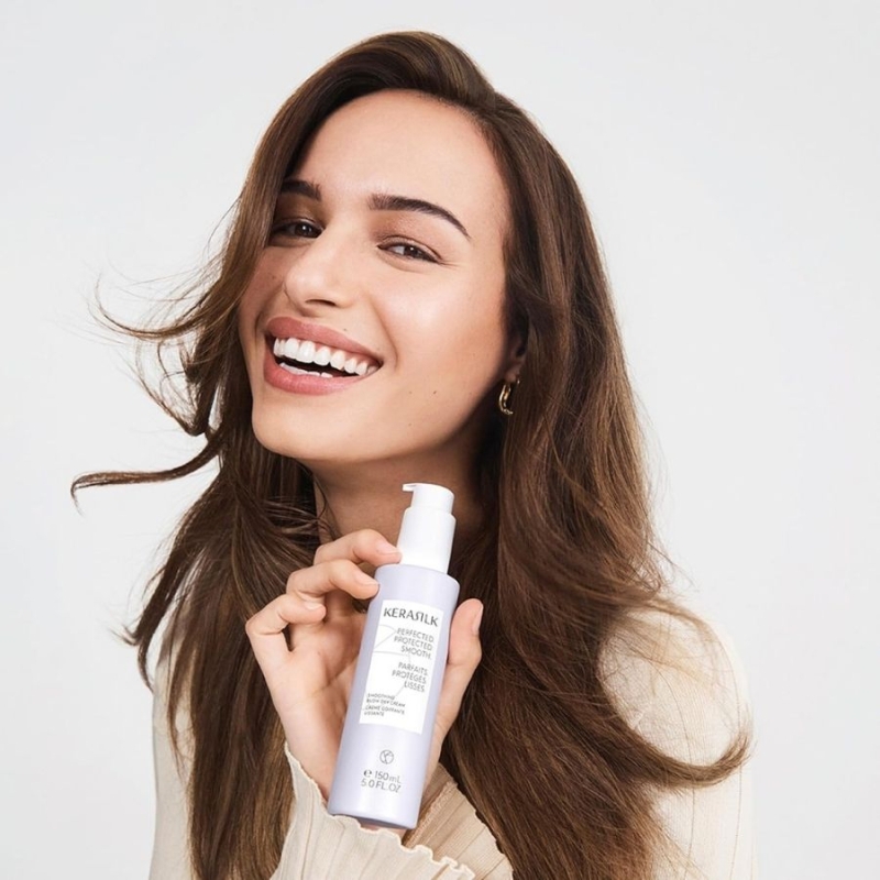 Изглаждащ термозащитен крем за сешоар Kerasilk Smoothing Blow Dry Cream 150 ml — 3