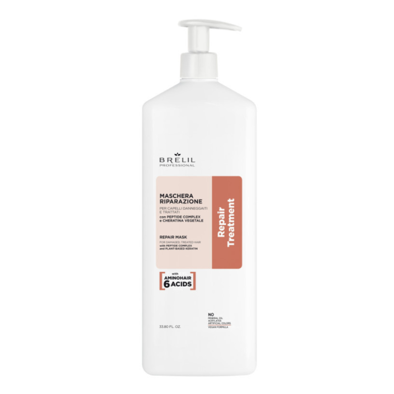 Възстановяваща маска за увредена коса Brelil Repair Mask 1000 ml