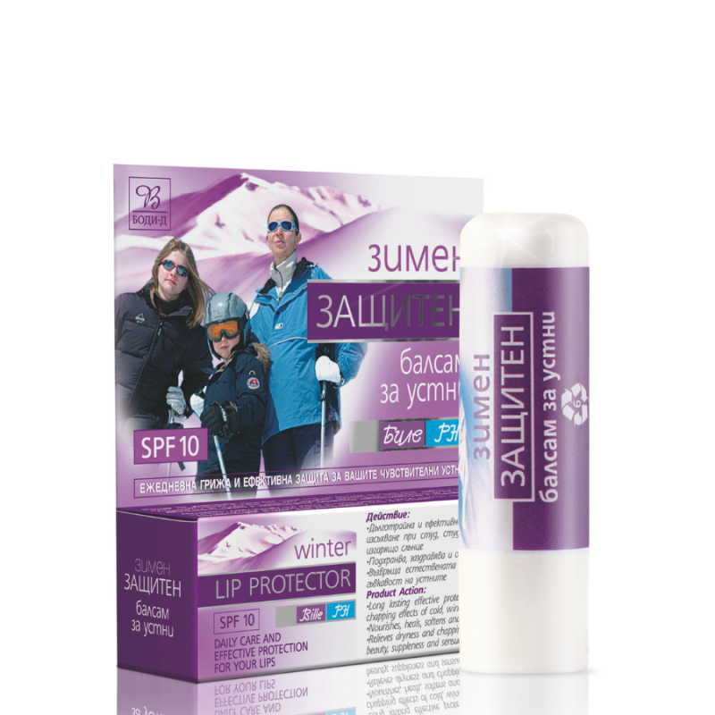 Зимен защитен балсам за устни Bodi Beauty Bille PH Winter Lip Protector SPF10 4g