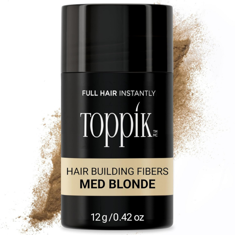 Кератинови фибри за моментално визуално сгъстяване на косата Toppik Hair Building Fibers 12 g — 2