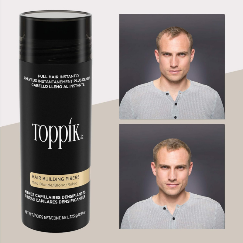 Кератинови фибри за моментално визуално сгъстяване на косата Toppik Hair Building Fibers 27.5 g — 6
