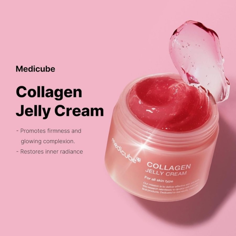 Желиран крем с ниацинамид и колаген за стегната и сияйна кожа – Medicube Collagen Niacinamide Jelly Cream 50 ml — 4
