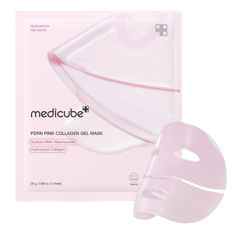 Гел маска с PDRN и колаген за еластичност и изравняване на тена – Medicube PDRN Pink Collagen Jelly Gel Mask 28 g