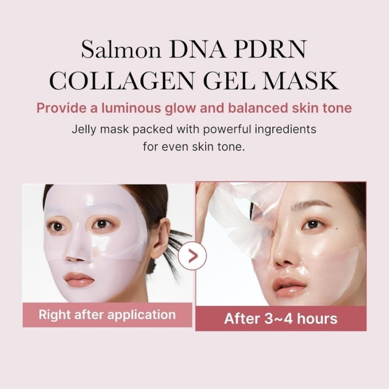 Гел маска с PDRN и колаген за еластичност и изравняване на тена – Medicube PDRN Pink Collagen Jelly Gel Mask 28 g — 2