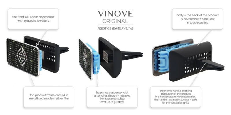 Ароматизатор за кола Vinove JEWELRY MONZA — 2