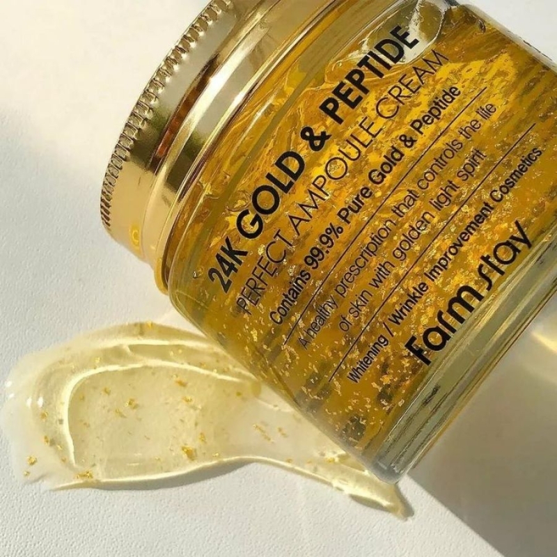 Крем с 24K злато и пептиди за стягане и хидратация – Farmstay 24K Gold & Peptide Perfect Ampoule Cream 80ml — 2