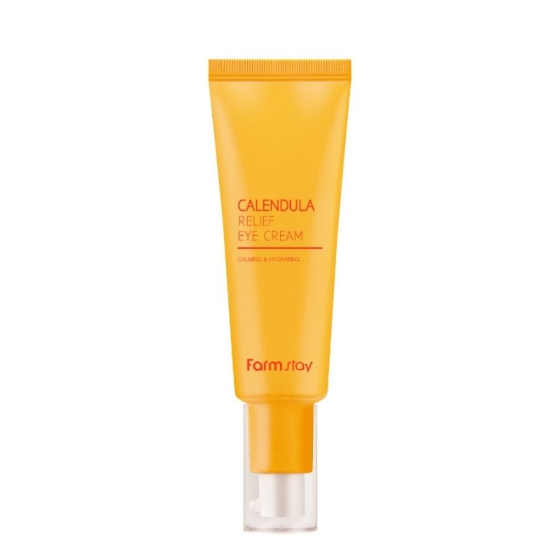 Околоочен крем с невен против тъмни кръгове и бръчки – Farmstay Calendula Relief Eye Cream 50 ml — 2