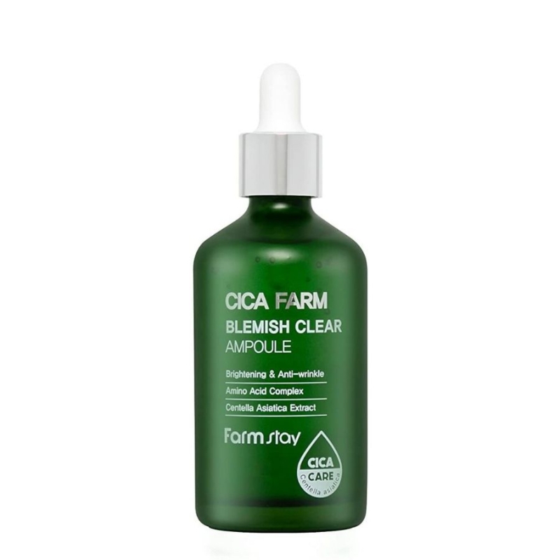 Серум с центела за акне и белези – FarmStay Cica Farm Blemish Clear Ampoule 100 ml — 2