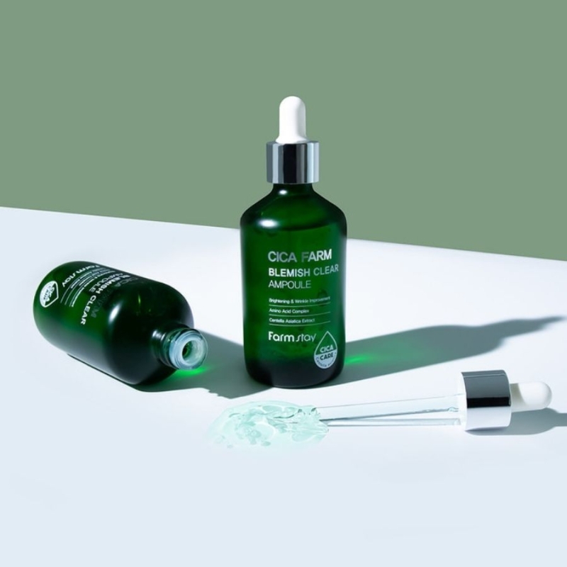 Серум с центела за акне и белези – FarmStay Cica Farm Blemish Clear Ampoule 100 ml — 4