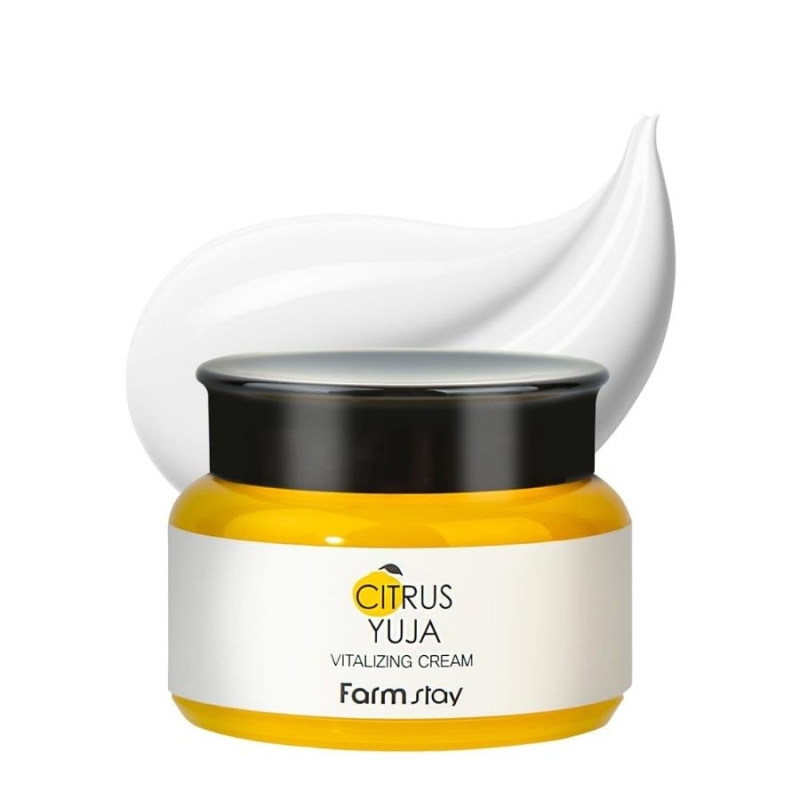 Ревитализиращ крем за лице с юзу и колаген – FarmStay Citrus Yuja Vitalizing Cream 100 g