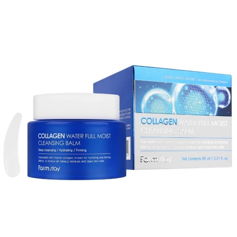 Почистващ балсам с морски колаген – FarmStay Collagen Water Full Moist Cleansing Balm 95 g — 2