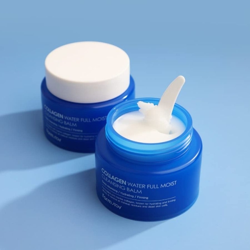 Почистващ балсам с морски колаген – FarmStay Collagen Water Full Moist Cleansing Balm 95 g — 4