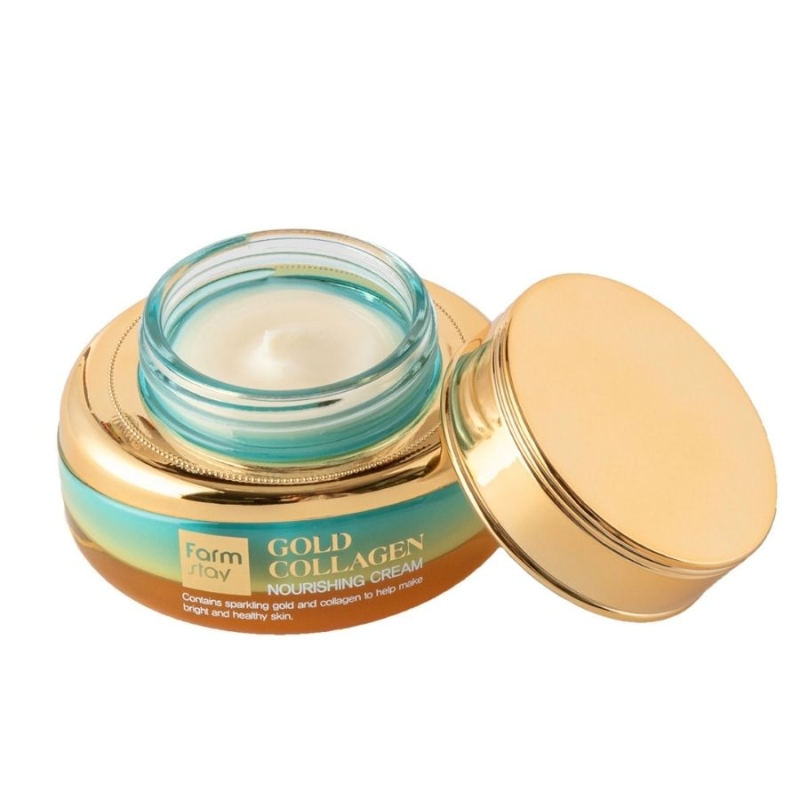 Подхранващ крем с колаген и злато – FarmStay Gold Collagen Nourishing Cream 55 ml — 2