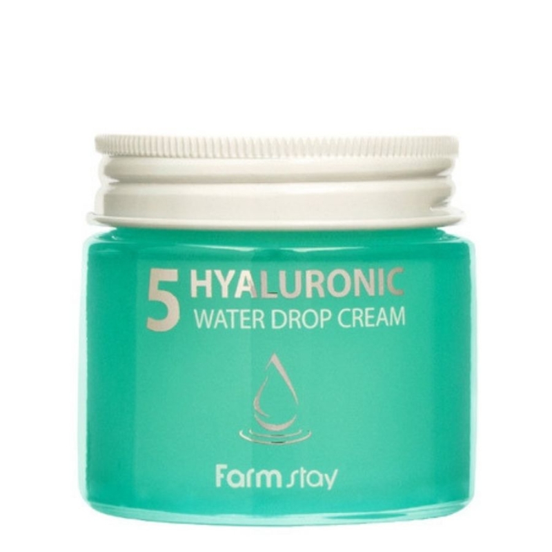 Крем за лице с 5 вида хиалуронова киселина за дълбока хидратация FarmStay Hyaluronic 5 Water Drop Cream 80 ml