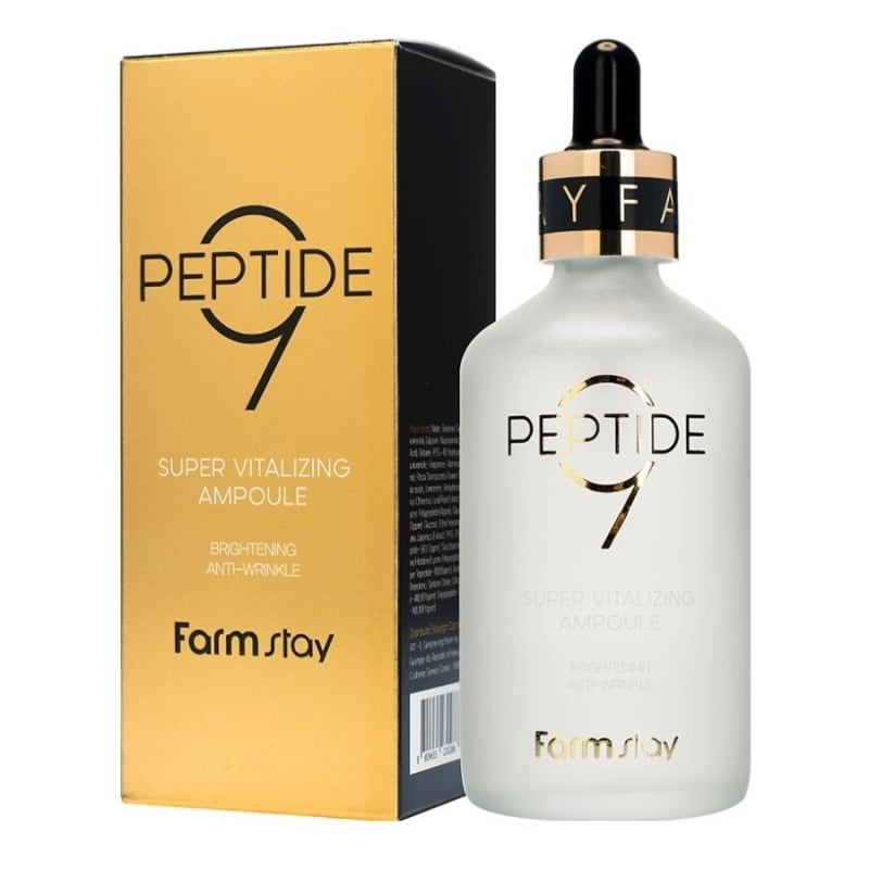 Серум за лице с 9 пептида против бръчки и за стягане FarmStay Peptide9 Super Vitalizing Ampoule Serum 100 ml
