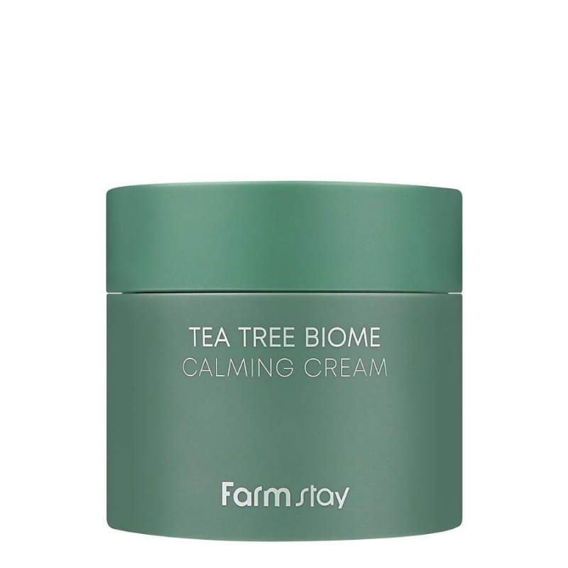 Успокояващ крем с чаено дърво за проблемна кожа – FarmStay Tea Tree Biome Calming Cream 80 ml