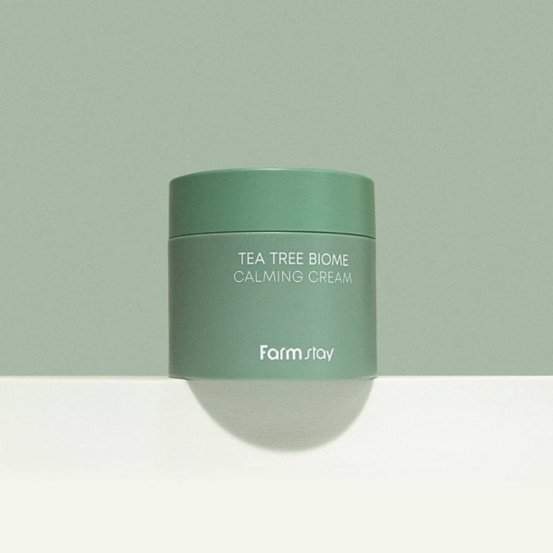 Успокояващ крем с чаено дърво за проблемна кожа – FarmStay Tea Tree Biome Calming Cream 80 ml — 3