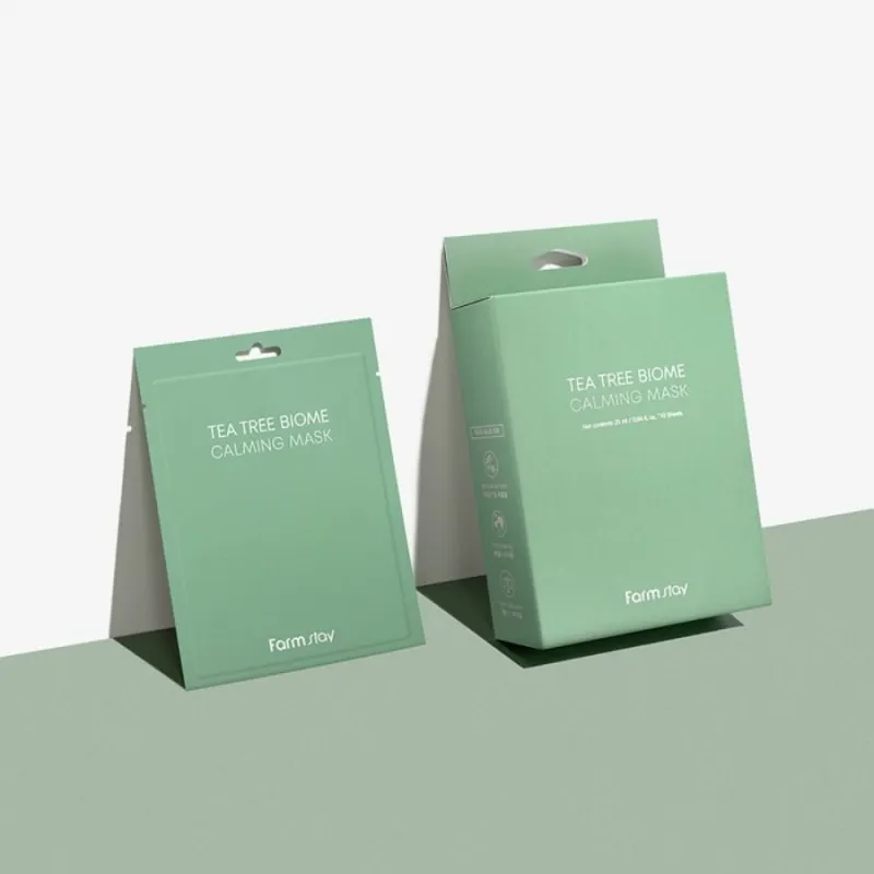 Успокояваща маска с чаено дърво – FarmStay Tea Tree Biome Calm Mask — 4