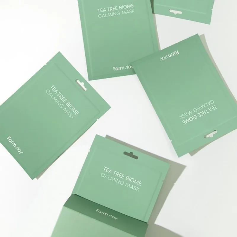 Успокояваща маска с чаено дърво – FarmStay Tea Tree Biome Calm Mask — 5