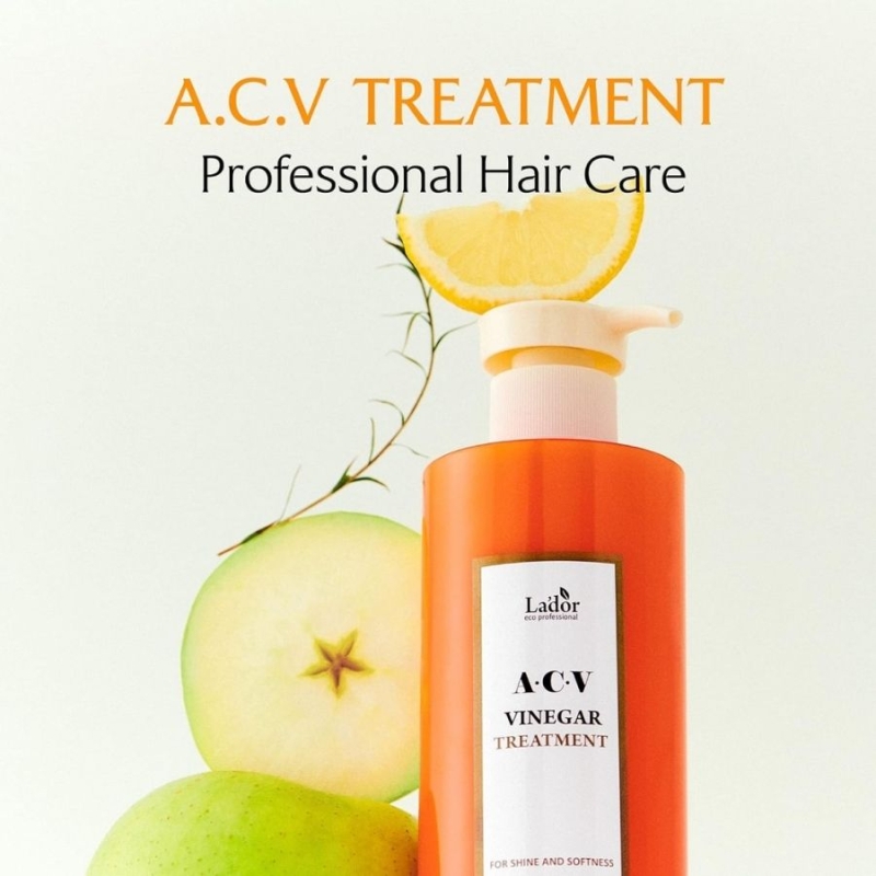 Маска за блясък с ябълков оцет Lador ACV Vinegar Hair Mask 430ml — 3