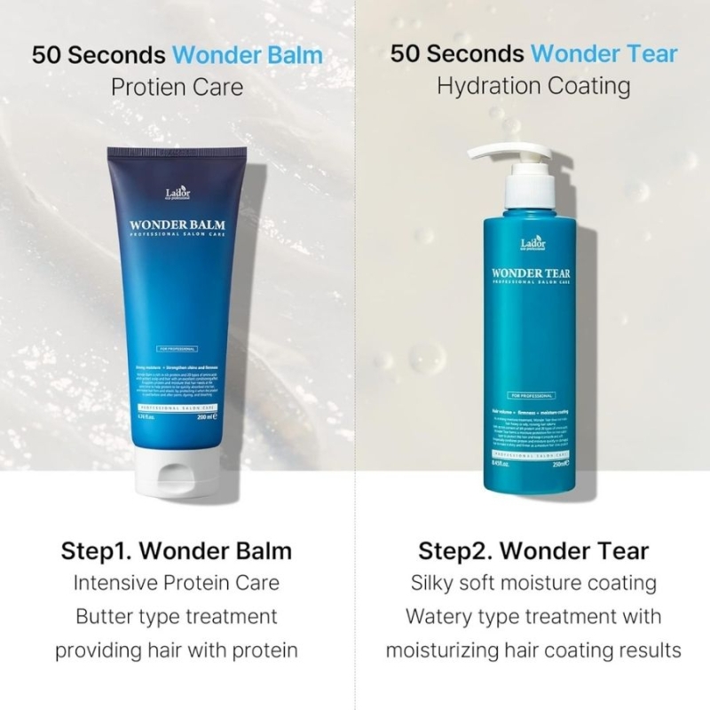 Интензивна овлажняваща маска за коса с хидролизиран кератин и пептиди Lador Wonder Tear Miracle Moisturizing Hair Mask 250 ml — 5