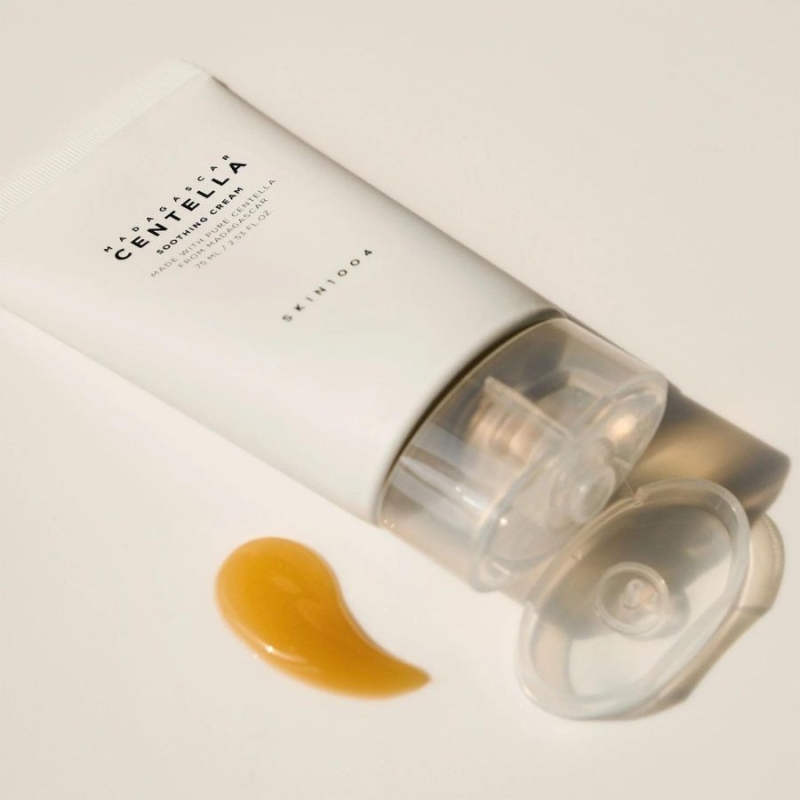 Успокояващ крем-гел за лице с Centella Asiatica, серамиди и трегалоза SKIN1004 Madagascar Centella Soothing Cream 75 ml — 4