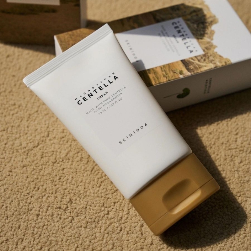 Хидратиращ крем за лице с Centella Asiatica, ниацинамид и сквалан SKIN1004 Madagascar Centella Cream 75 ml — 4