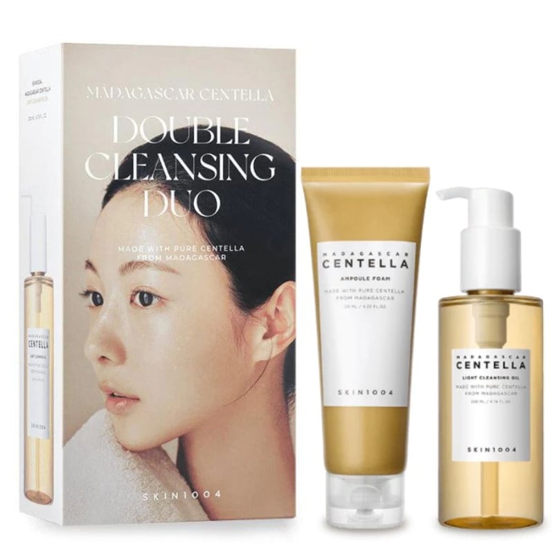 Комплект за двойно почистване на лице с Centella Asiatica SKIN1004 Madagascar Centella Double Cleansing Set