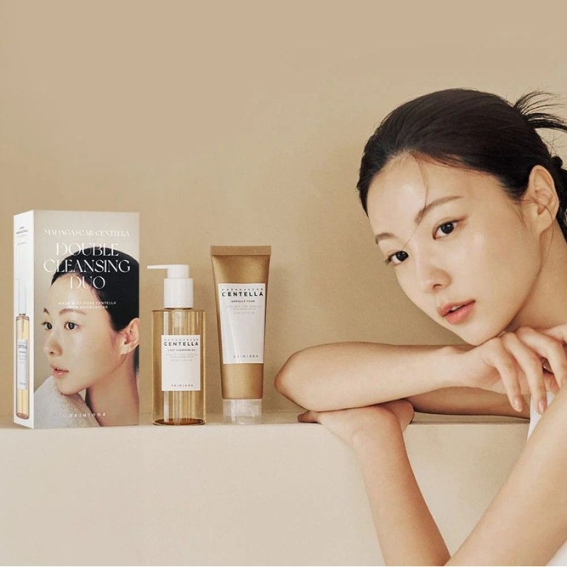 Комплект за двойно почистване на лице с Centella Asiatica SKIN1004 Madagascar Centella Double Cleansing Set — 3
