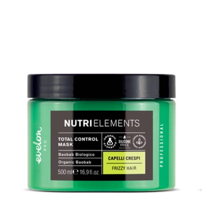 Изглаждаща маска за суха и непокорна коса с органично баобабово масло Evelon Nutri Elements Total Control Smoothing Mask 500 ml