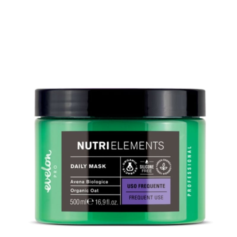 Лека маска за честа употреба с органичен овес Evelon Nutri Elements Daily Frequent Use Mask 500 ml