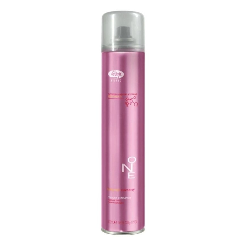 Лак за коса със средна фиксация с POLIMERIT технология, SILSOFT Sine & SILSOFT Protection Lisap Milano Lisynet One Natural Hold 500 ml