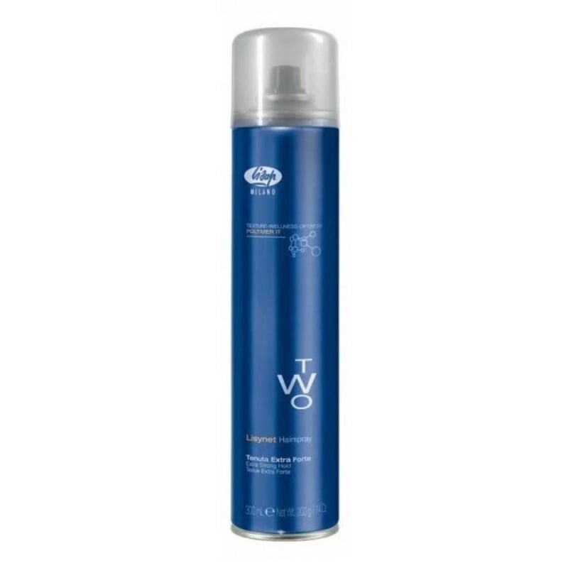 Много силен лак за коса без газ с POLYMER IT технология, SILSOFT Sine & SILSOFT Protection Lisap Milano Lisynet Two Extra Strong Hold 300 ml