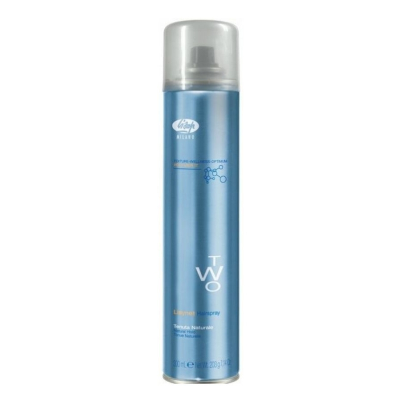 Натурален лак за коса без газ с POLYMER IT технология, SILSOFT Sine & SILSOFT Protection Lisap Milano Lisynet Two Natural Hold 300 ml