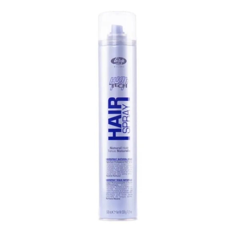 Лак за коса с натурална фиксация Lisap Milano High Tech Hair Spray Natural Hold 500 ml