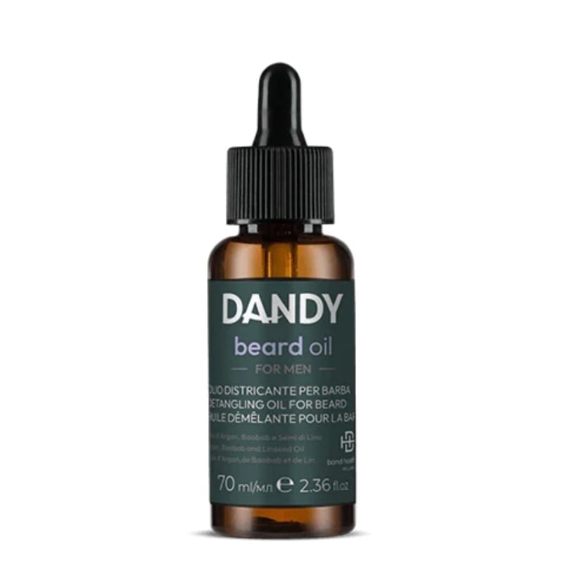 Подхранващо масло за брада и мустак с арган, баобаб и ленено масло Lisap DANDY Beard Oil 70 ml