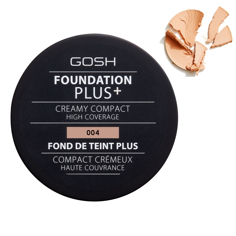 Компактна пудра фон дьо тен Gosh Foundation Plus + Creamy Compact 9g (РАЗЛИЧНИ НЮАНСИ) — 2