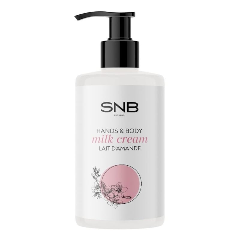 Подхранващо мляко за ръце и тяло с бадемово и маслиново масло SNB Hands & Body Cream Lait d’Amande 250 ml