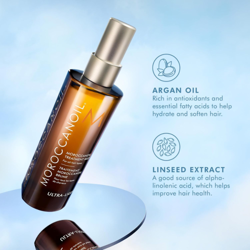 Ултралек мист с арган и ленено семе за всеки тип коса Moroccanoil Treatment Mist 25 ml — 2