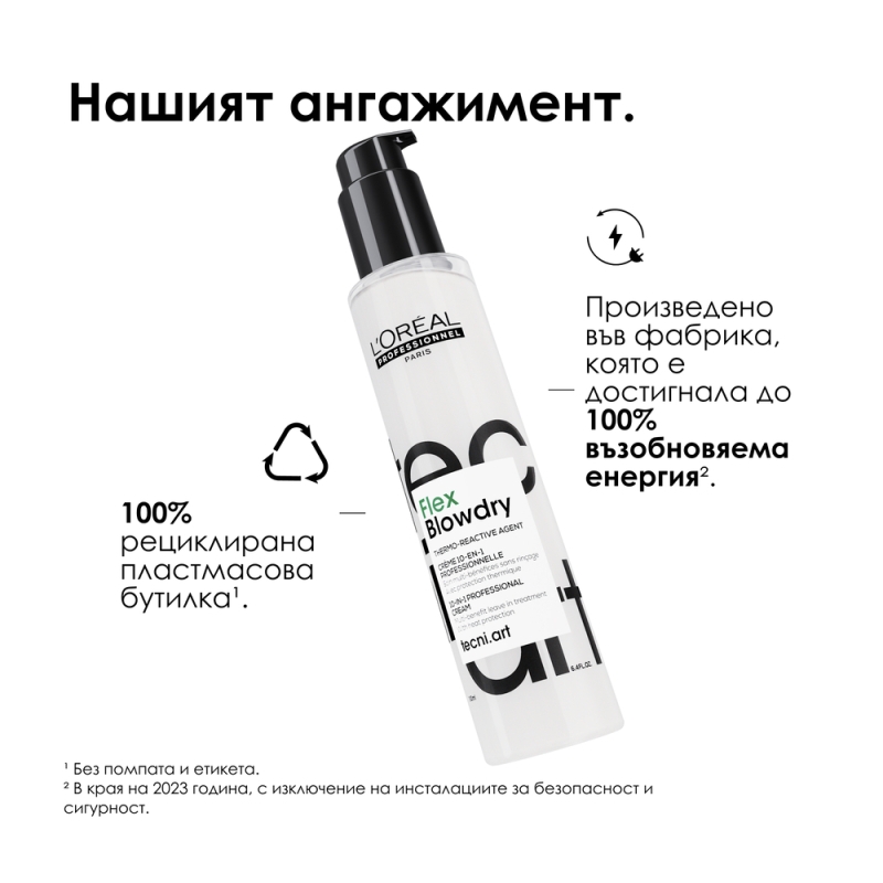 Мултифункционален термозащитен крем за изсушаване Loreal Professionnel Tecni Art Flex Blow Dry 150 ml — 7