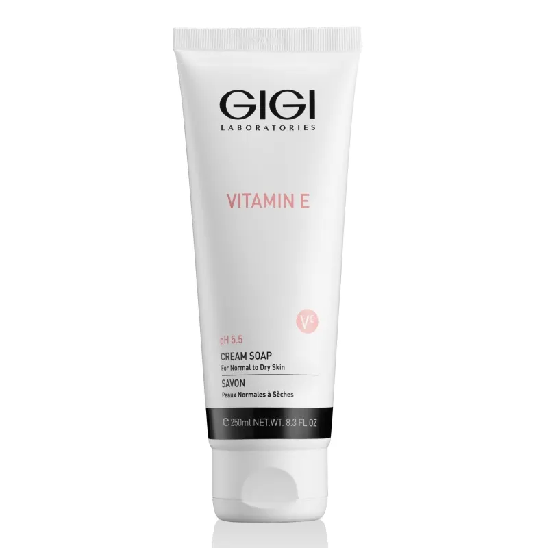 Почистващ гел за лице с витамин Е и pH 5.5 Gigi Vitamin E Cream Soap 250 ml